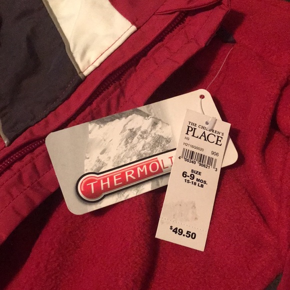 CHILDRENS PLACE 6-9 months 3 in 1 jacket new - Picture 2 of 6